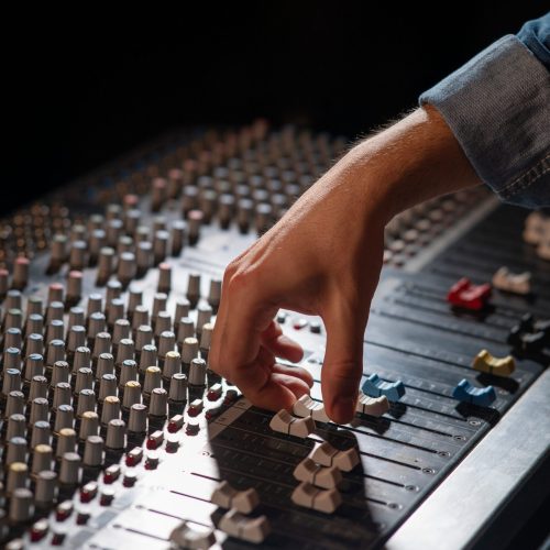 side-view-musician-working-studio